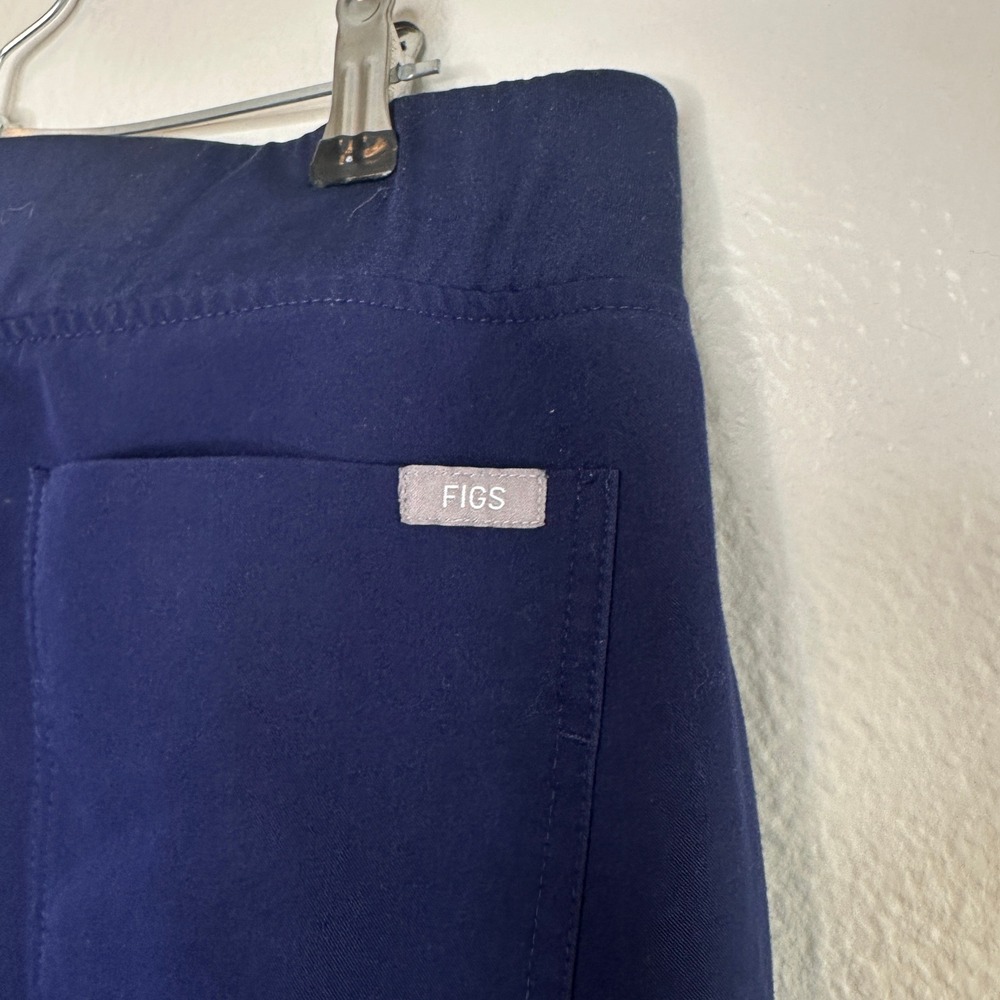 FIGS Jamora Jogger Scrubs Navy Blue Pants Size Small Cargo Pockets - Picture 8 of 9